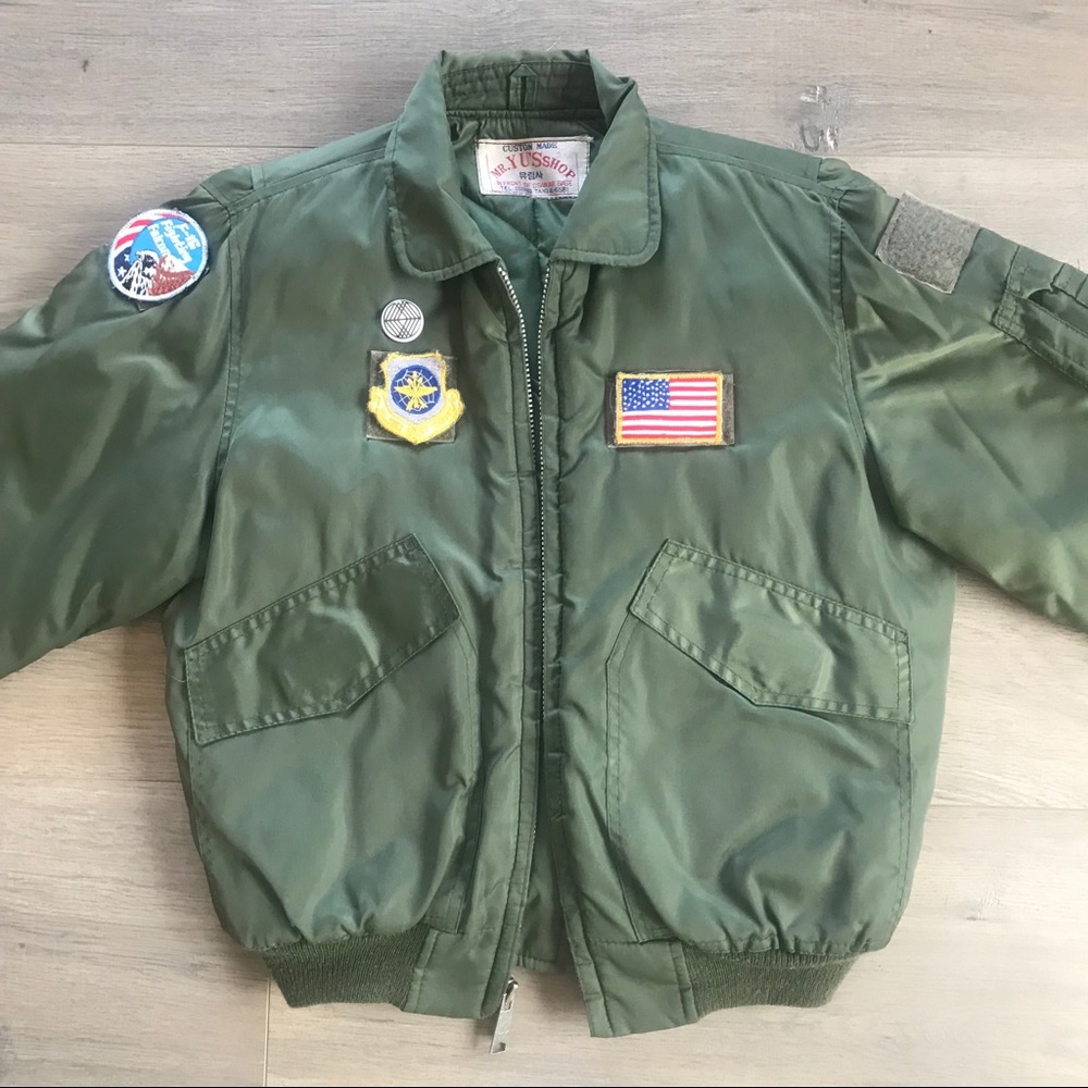 kids vintage bomber jacket